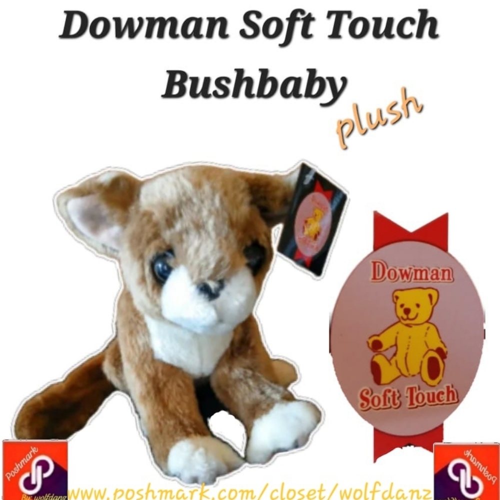 Dowman Soft Touch - Bushbaby plush toy -Stuffed Animal- Dowman Imports -European
